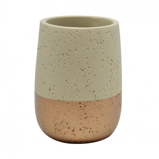 ΠΟΤΗΡΟΘΗΚΗ ΤΣΙΜΕΝΤΟ ΜΠΕΖ-ROSE GOLD 7,5x11εκ.ANKOR