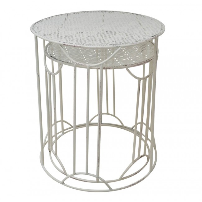 ΣΕΤ ΤΡΑΠΕΖΑΚΙΑ ΜΕΤΑΛΛΙΚΑ ΣΤΡΟΓΓΥΛΑ ΜΠΕΖ ΑΝΤΙΚΕ ANKOR ΣΕΤ ΤΡΑΠΕΖΑΚΙΑ ΜΕΤΑΛΛΙΚΑ ΣΤΡΟΓΓΥΛΑ ΜΠΕΖ ΑΝΤΙΚΕ ANKOR