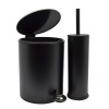 ΚΑΛΑΘΙ ΜΠΑΝΙΟΥ 5lt INOX ΜΑΥΡΟ SOFT CLOSE ANKOR