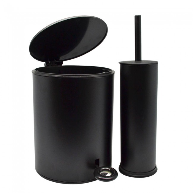 ΚΑΛΑΘΙ ΜΠΑΝΙΟΥ 5lt INOX ΜΑΥΡΟ SOFT CLOSE ANKOR