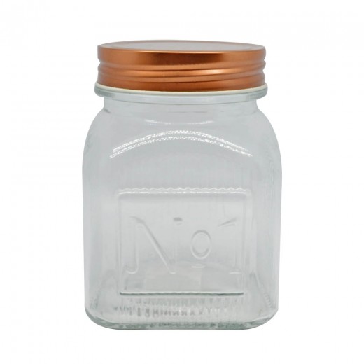 ΒΑΖΟ ΓΥΑΛΙΝΟ ΜΕ ROSE GOLD ΜΕΤΑΛΛΙΚΟ ΚΑΠΑΚΙ 700ml ANKOR