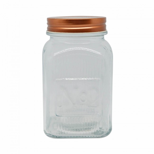 ΒΑΖΟ ΓΥΑΛΙΝΟ ΜΕ ROSE GOLD ΜΕΤΑΛΛΙΚΟ ΚΑΠΑΚΙ 1000ml ANKOR