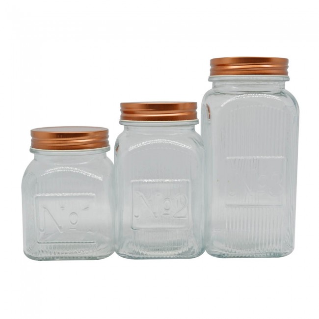 ΒΑΖΟ ΓΥΑΛΙΝΟ ΜΕ ROSE GOLD ΜΕΤΑΛΛΙΚΟ ΚΑΠΑΚΙ 1500ml ANKOR