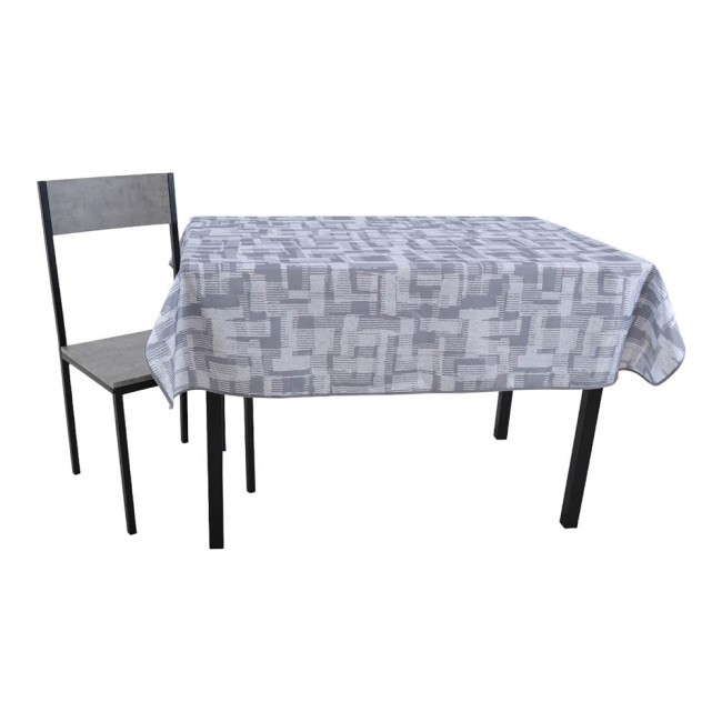 ΤΡΑΠΕΖΟΜΑΝΤΗΛΟ ΑΛΕΚΙΑΣΤΟ 140x180εκ. ΑΣΠΡΕΣ ΓΚΡΙ ΓΡΑΜΜΕΣ ANKOR