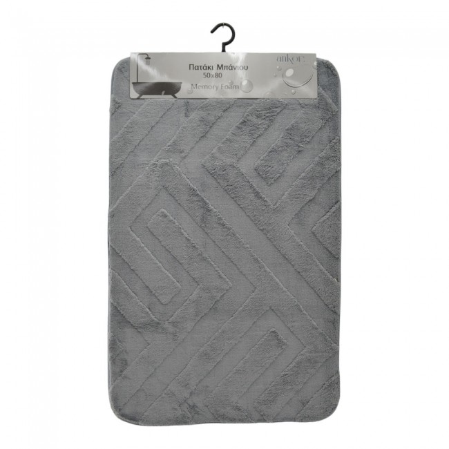ΠΑΤΑΚΙ ΜΠΑΝΙΟΥ MEMORY FOAM ΓΚΡΙ ΧΡΩΜΑ ΜΕ PVC 50x80εκ.ANKOR ΠΑΤΑΚΙ ΜΠΑΝΙΟΥ MEMORY FOAM ΓΚΡΙ ΧΡΩΜΑ ΜΕ PVC 50x80εκ.ANKOR
