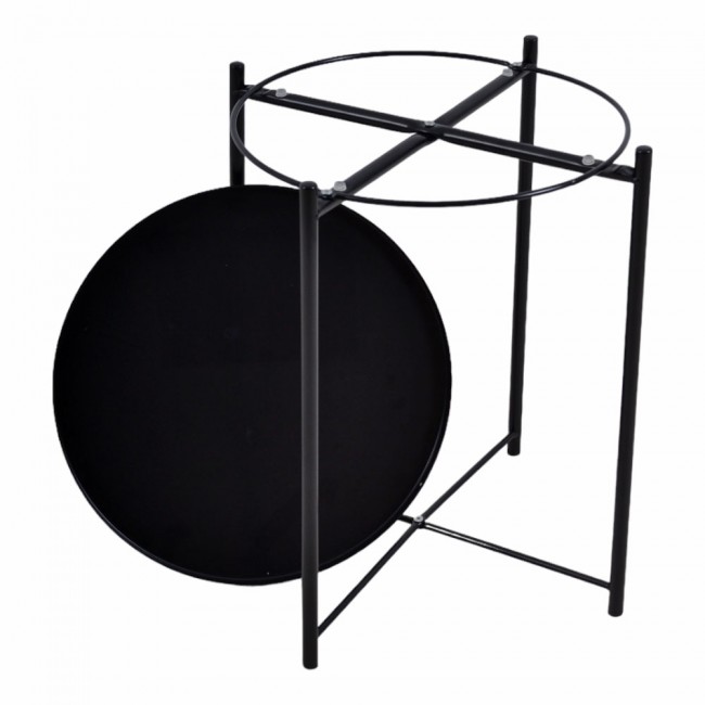 ΤΡΑΠΕΖΑΚΙ ΜΕΤΑΛΛΙΚΟ ΣΕ ΜΑΥΡΟ ΜΑΤ ΧΡΩΜΑ 42x42x52εκ. ANKOR ΤΡΑΠΕΖΑΚΙ ΜΕΤΑΛΛΙΚΟ ΣΕ ΜΑΥΡΟ ΜΑΤ ΧΡΩΜΑ 42x42x52εκ. ANKOR