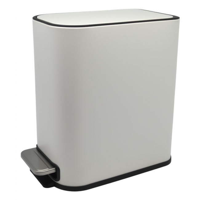 ΚΑΛΑΘΙ ΜΠΑΝΙΟΥ BELLO 5lt SOFT CLOSE SLIM  ΜΕΤΑΛΛΙΚΟ ΑΣΠΡΟ ΜΑΤ ANKOR