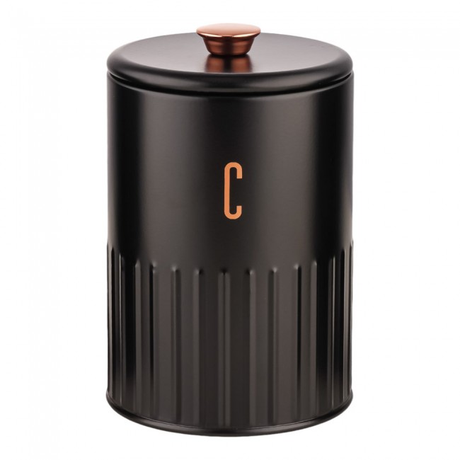 ΒΑΖΟ ΜΕΤΑΛΛΙΚΟ ΜΑΥΡΟ Coffee ΜΕ ROSE GOLD ΛΕΠΤΟΜΕΡΕΙΕΣ 11x11x17,2εκ.ANKOR