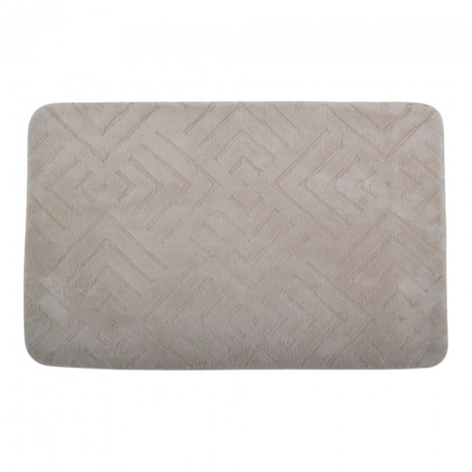 ΠΑΤΑΚΙ ΜΠΑΝΙΟΥ MEMORY FOAM ΣΕ ΜΠΕΖ ΧΡΩΜΑ ΜΕ PVC ΠΛΑΤΗ 50x80εκ.ANKOR