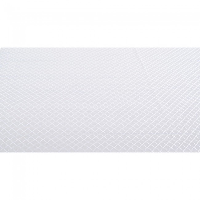 ΤΡΑΠΕΖΟΜΑΝΤΗΛΟ ΖΑΚΑΡ ΑΛΕΚΙΑΣΤΟ ΛΕΥΚΟ 140x180εκ. ΜΕ ΔΙΑΚΡΙΤΙΚΟ ΚΑΡΩ ΣΧΕΔΙΟ ANKOR