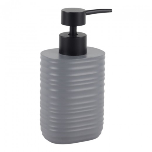 DISPENSER ΠΟΛΥΕΣΤΕΡΙΚΟ ΡΙΓΕ ΣΕ ΧΡΩΜΑ ΓΚΡΙ ΜΑΤ 8,1x8,1x16,9εκ.ANKOR