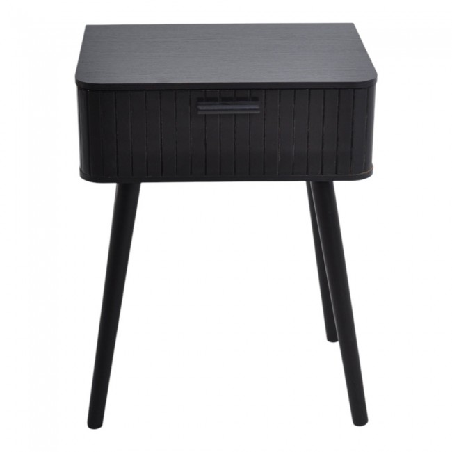 ΚΟΜΟΔΙΝΟ ΞΥΛΙΝΟ ΜΕ ΣΥΡΤΑΡΙ ΣΕ ΜΑΥΡΟ ΧΡΩΜΑ 40x29x52εκ. ANKOR