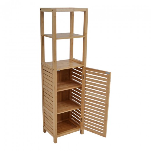 ΝΤΟΥΛΑΠΙ ΜΕ ΡΑΦΙΑ ΑΠΟ ΞΥΛΟ ΜΠΑΜΠOΥ 33x25x120εκ. ANKOR