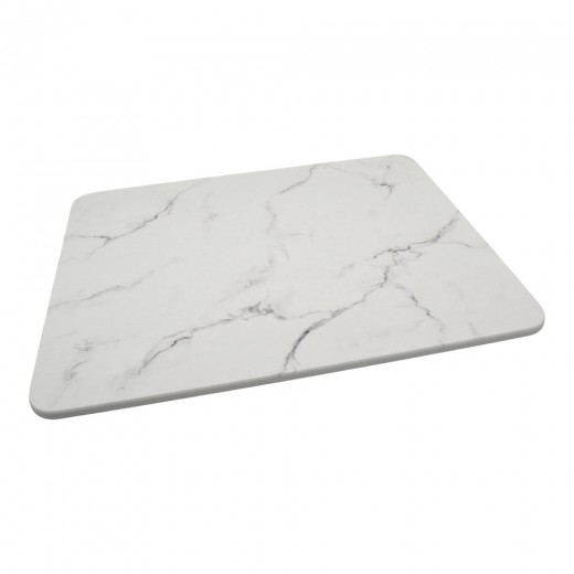 ΠΑΤΑΚΙ ΑΠΟ ΔΙΑΤΟΜΙΤΗ ΑΣΠΡΟ ΜΕ ΣΧΕΔΙΟ ΕΦΕ ΜΑΡΜΑΡΟ 45x35εκ. ANKOR ΠΑΤΑΚΙ ΑΠΟ ΔΙΑΤΟΜΙΤΗ ΑΣΠΡΟ ΜΕ ΣΧΕΔΙΟ ΕΦΕ ΜΑΡΜΑΡΟ 45x35εκ. ANKOR