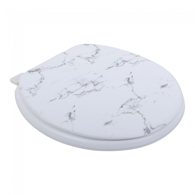 ΚΑΠΑΚΙ ΤΟΥΑΛΕΤΑΣ ΜΑΛΑΚΟ ΑΣΠΡΟ ΜΑΡΜΑΡΟ 26-36x39εκ. ANKOR