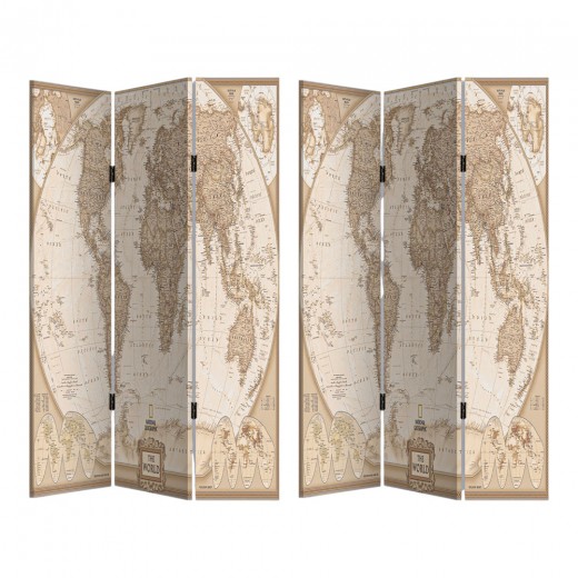 ΠΑΡΑΒΑΝ ΤΡΙΠΛΟ ΣΕ ΤΥΠΩΜΕΝΟ ΚΑΜΒΑ ΠΑΓΚΟΣΜΙΟΣ ΧΑΡΤΗΣ ΣΕ VINTAGE ΑΠΟΧΡΩΣΕΙΣ 80x120x2,5εκ.ANKOR ΠΑΡΑΒΑΝ ΤΡΙΠΛΟ ΣΕ ΤΥΠΩΜΕΝΟ ΚΑΜΒΑ ΠΑΓΚΟΣΜΙΟΣ ΧΑΡΤΗΣ ΣΕ VINTAGE ΑΠΟΧΡΩΣΕΙΣ 80x120x2,5εκ.ANKOR