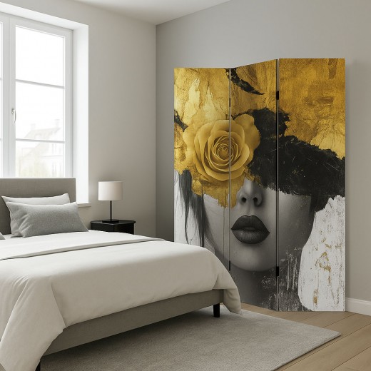 ΠΑΡΑΒΑΝ ΤΡΙΠΛΟ ΣΕ ΤΥΠΩΜΕΝΟ ΚΑΜΒΑ ΜΕ ΓΥΝΑΙΚΕΙΟ ΠΟΡΤΡΕΤΟ ΚΑΙ ΧΡΥΣΑ ΛΟΥΛΟΥΔΙΑ 180x120x2,5εκ.ANKOR ΠΑΡΑΒΑΝ ΤΡΙΠΛΟ ΣΕ ΤΥΠΩΜΕΝΟ ΚΑΜΒΑ ΜΕ ΓΥΝΑΙΚΕΙΟ ΠΟΡΤΡΕΤΟ ΚΑΙ ΧΡΥΣΑ ΛΟΥΛΟΥΔΙΑ 180x120x2,5εκ.ANKOR