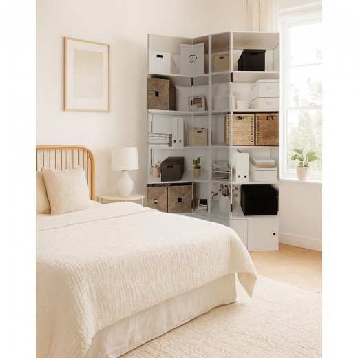 ΠΑΡΑΒΑΝ ΤΡΙΠΛΟ ΣΕ ΤΥΠΩΜΕΝΟ ΚΑΜΒΑ ΜΕ ΛΕΥΚΗ ΒΙΒΛΙΟΘΗΚΗ 180x120x2,5εκ.ANKOR ΠΑΡΑΒΑΝ ΤΡΙΠΛΟ ΣΕ ΤΥΠΩΜΕΝΟ ΚΑΜΒΑ ΜΕ ΛΕΥΚΗ ΒΙΒΛΙΟΘΗΚΗ 180x120x2,5εκ.ANKOR