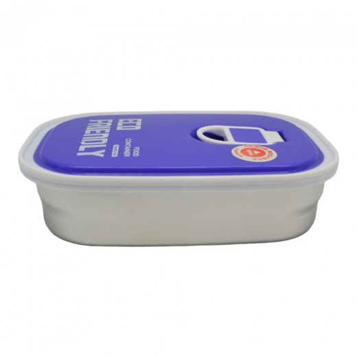 ΦΑΓΗΤΟΔΟΧΕΙΟ INOX ΜΕ ΜΩΒ ΠΛΑΣΤΙΚΟ ΚΑΠΑΚΙ 0,35lt ANKOR