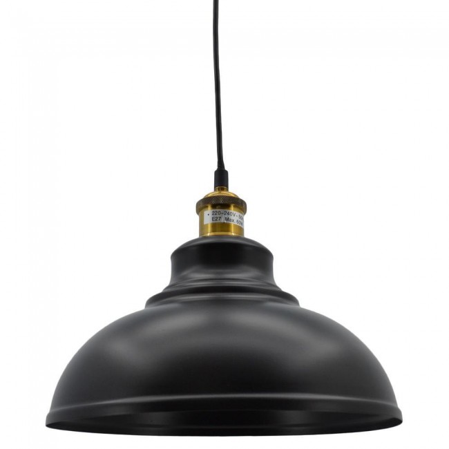 ΦΩΤΙΣΤΙΚΟ ΟΡΟΦΗΣ ΜΕΤΑΛΛΙΚΟ ΜΑΥΡΟ (Ε27/60W) ΑNKOR
