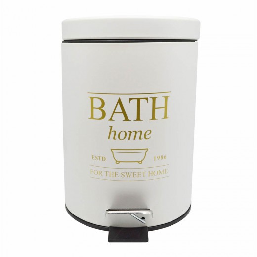 ΚΑΛΑΘΙ ΜΠΑΝΙΟΥ 5lt INOX ΛΕΥΚΟ ΜΕ ΧΡΥΣΟ BATH ANKOR