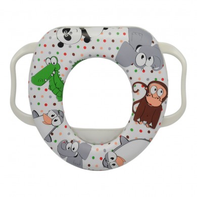 ΚΑΠΑΚΙ ΤΟΥΑΛΕΤΑΣ ΠΑΙΔΙΚΟ ΠΛΑΣΤΙΚΟ ΜΕ ΜΑΞΙΛΑΡΑΚΙ ΚΑΙ ΣΧΕΔΙΟ ΖΩΑΚΙΑ 29,5x35x 6,5εκ. ANKOR