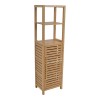 ΝΤΟΥΛΑΠΙ ΜΕ ΡΑΦΙΑ ΑΠΟ ΞΥΛΟ ΜΠΑΜΠOΥ 33x25x120εκ. ANKOR