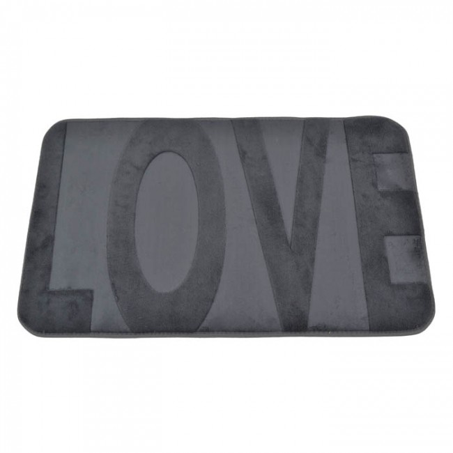 ΠΑΤΑΚΙ ΜΠΑΝΙΟΥ MEMORY FOAM ΓΚΡΙ LOVE ΜΕ SBR 50x80εκ.ANKOR ΠΑΤΑΚΙ ΜΠΑΝΙΟΥ MEMORY FOAM ΓΚΡΙ LOVE ΜΕ SBR 50x80εκ.ANKOR