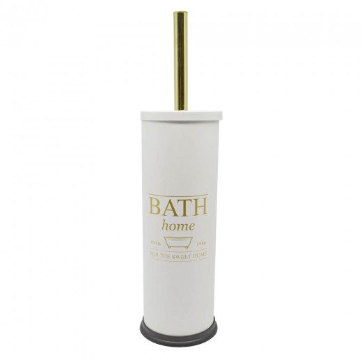 ΠΙΓΚΑΛ ΒΟΥΡΤΣΑΚΙ INOX ΛΕΥΚΟ ΜΕ ΧΡΥΣΟ BATH 9,5x40 εκ. ANKOR