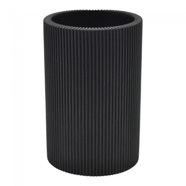 ΠΟΤΗΡΟΘΗΚΗ ΠΟΛΥΕΣΤΕΡΙΚΗ ΡΙΓΕ ΣΕ ΜΑΥΡΟ ΜΑΤ ΧΡΩΜΑ  7,5x7,7x11,7εκ.ANKOR