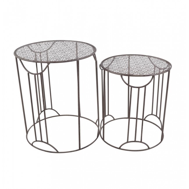 ΣΕΤ ΤΡΑΠΕΖΑΚΙΑ ΜΕΤΑΛΛΙΚΑ ΣΤΡΟΓΓΥΛΑ ΚΑΦΕ ΑΝΤΙΚΕ ANKOR ΣΕΤ ΤΡΑΠΕΖΑΚΙΑ ΜΕΤΑΛΛΙΚΑ ΣΤΡΟΓΓΥΛΑ ΚΑΦΕ ΑΝΤΙΚΕ ANKOR