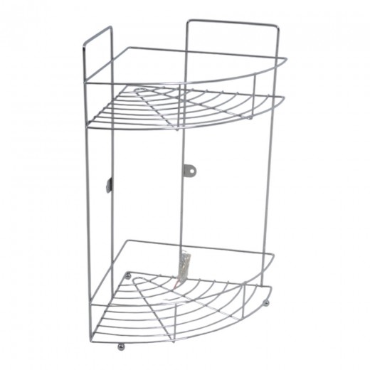 ΡΑΦΙΕΡΑ ΓΩΝΙΑ ΜΕΤΑΛΛΙΚΗ ΔΙΠΛΗ ΑΣΗΜΙ 22x22x38εκ.ANKOR