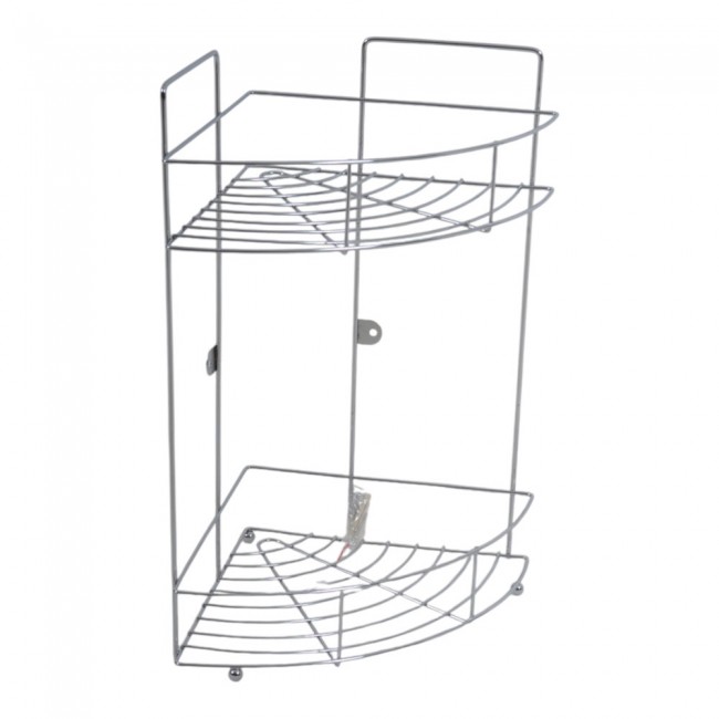 ΡΑΦΙΕΡΑ ΓΩΝΙΑ ΜΕΤΑΛΛΙΚΗ ΔΙΠΛΗ ΑΣΗΜΙ 22x22x38εκ.ANKOR