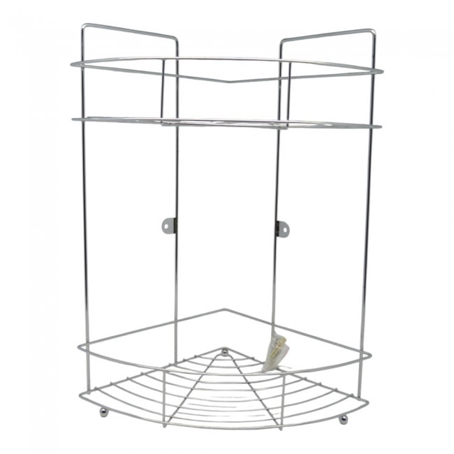 ΡΑΦΙΕΡΑ ΓΩΝΙΑ ΜΕΤΑΛΛΙΚΗ ΔΙΠΛΗ ΑΣΗΜΙ 22x22x38εκ.ANKOR