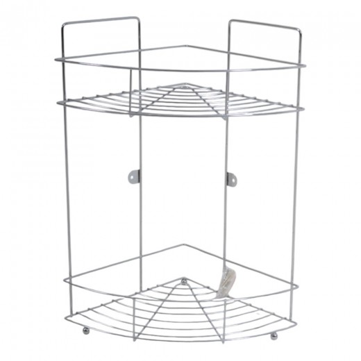 ΡΑΦΙΕΡΑ ΓΩΝΙΑ ΜΕΤΑΛΛΙΚΗ ΔΙΠΛΗ ΑΣΗΜΙ 22x22x38εκ.ANKOR