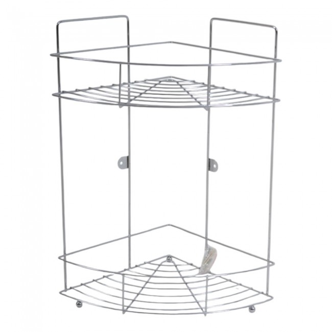 ΡΑΦΙΕΡΑ ΓΩΝΙΑ ΜΕΤΑΛΛΙΚΗ ΔΙΠΛΗ ΑΣΗΜΙ 22x22x38εκ.ANKOR