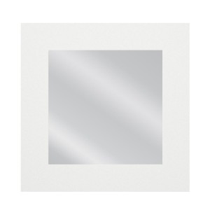 Καθρέπτης Τοίχου AAINA Λευκό Μοριοσανίδα/Γυαλί 90x90cm