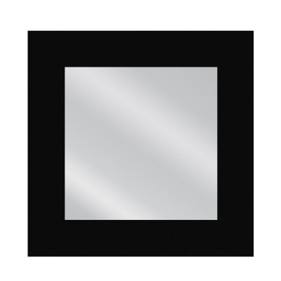 Καθρέπτης Τοίχου AAINA Μαύρο Μοριοσανίδα/Γυαλί 90x90cm