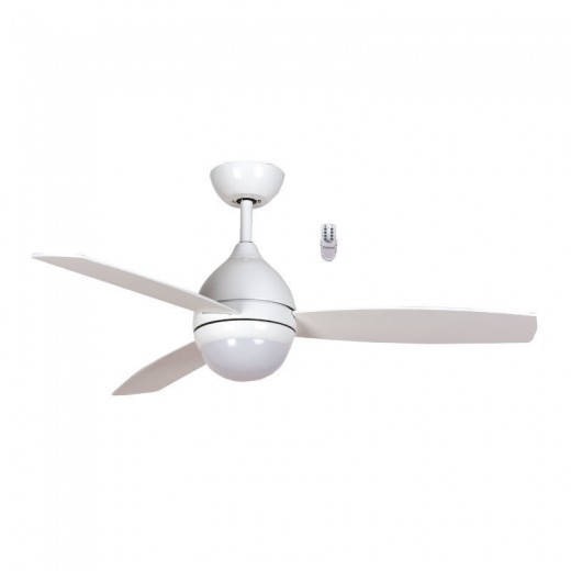 Ανεμιστήρας Οροφής PRCF-80520D Primo 48'' 120εκ. Με τηλεχειριστήριο 1 Φως LED 3Φτερά Λευκός