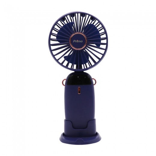 Ανεμιστήρας Mini PRMF-80696 Primo 3.5'' 9cm Μπλέ Επαναφορτιζόμενος
