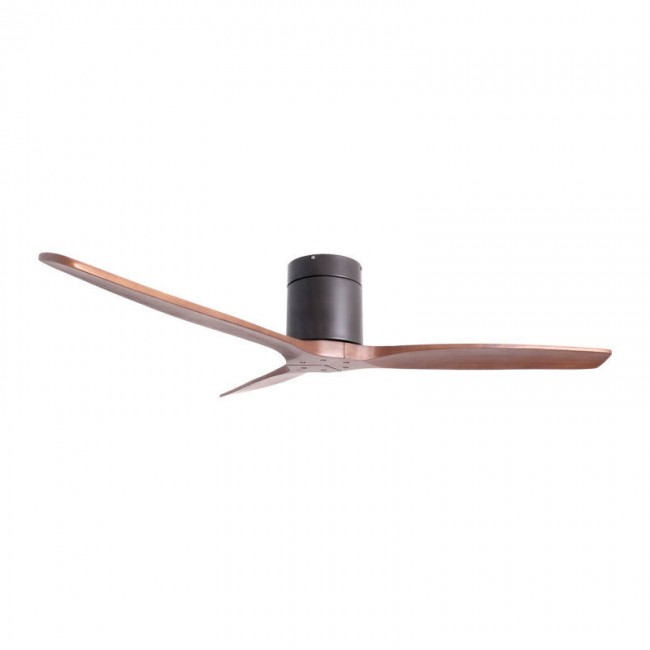 Ανεμιστήρας Οροφής PRCF-80665 PRIMO 52'' 132εκ. DC Με Τηλεχειριστήριο Μαύρος με 3 καφέ φτερά