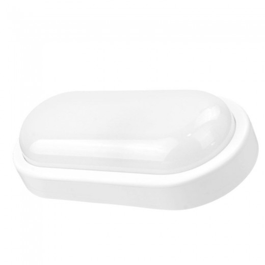 Φωτιστικό B74325 Sunfos LED OVAL 15W 1200Lm 6500K Εξωτερικών χώρων IP54 Microwave Sensor Λευκό