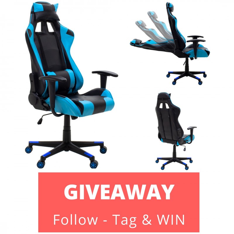 Όροι Instagram Διαγωνισμού «Καρέκλα γραφείου Βucket - Gaming GT-R3 με PU χρώμα μαύρο - γαλάζιο»
