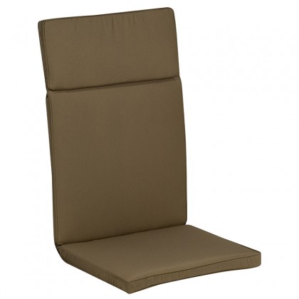Μαξιλάρι υφασμάτινο για καρέκλα με ψηλή πλάτη σε χρώμα πούρου 114x48x5εκ.