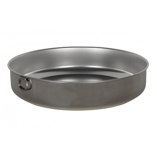 Ταψί ανοξείδωτο αντικολλητικό Ø40x8εκ. STEELPAN