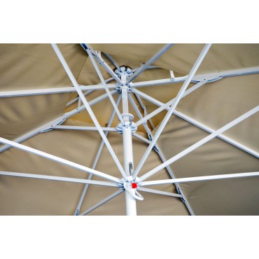 Ομπρέλα αλουμινίου επαγγελματική σε εκρού χρώμα 3x3m