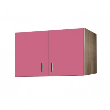 Πατάρι ντουλάπας δίφυλλο σε δρυς-ροζ 85x50x60εκ.