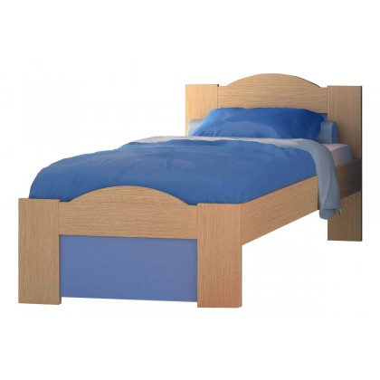 Παιδικό κρεβάτι ημίδιπλο "ΚΥΜΑ" δρυς-σιέλ 110x190εκ.