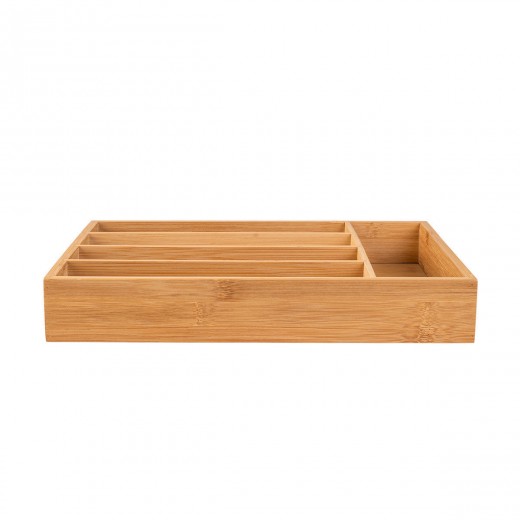 ESTIA ΘΗΚΗ ΣΥΡΤΑΡΙΟΥ ΓΙΑ ΜΑΧΑΙΡΟΠΙΡΟΥΝΑ BAMBOO ESSENTIALS 5 ΘΕΣΕΩΝ 33x23x4.5cm