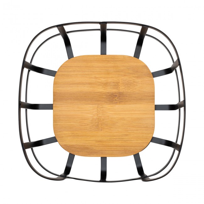 ESTIA ΦΡΟΥΤΙΕΡΑ BAMBOO ESSENTIALS ΜΕΤΑΛΛΙΚΗ 24x24x12.7cm ΜΑΥΡΗ ESTIA ΦΡΟΥΤΙΕΡΑ BAMBOO ESSENTIALS ΜΕΤΑΛΛΙΚΗ 24x24x12.7cm ΜΑΥΡΗ